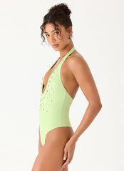 Mattia One Piece Swimsuit - Lime