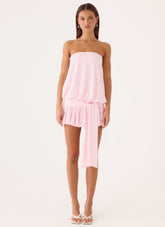 Mazie Strapless Mini Dress - Pink