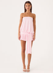 Mazie Strapless Mini Dress - Pink