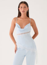 Melisana Cowl Top - Blue