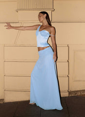Natalya Maxi Skirt - Pale Blue
