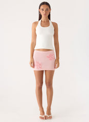 Neverland Mini Skirt - Baby Pink