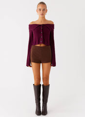 Nia Micro Short - Chocolate