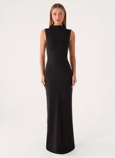 On My Time Maxi Dress - Black