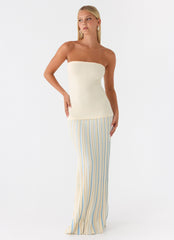 Otillie Knit Maxi Dress - Yellow