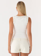 Play For It Top - Ivory