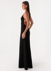 Russian Roulette Maxi Dress - Black