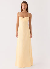 Samah Maxi Dress - Lemon