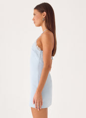 Samaria Halter Mini Dress - Mint
