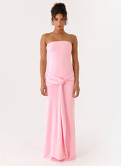 Sandrine Strapless Maxi Dress - Pink