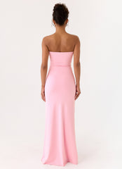 Sandrine Strapless Maxi Dress - Pink