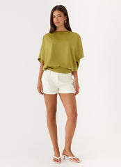 Serena Top - Fern Green