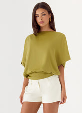 Serena Top - Fern Green