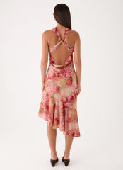 Sinnie Midi Dress - Botanic Cheetah