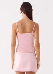 Siren Beaded Sequin Top - Pink