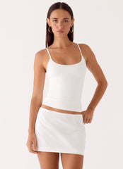 Sofia Mini Skirt - White