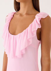 Something Inbetween Maxi Dress - Blushing Pink