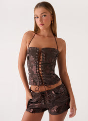 Sozzani Top - Chocolate