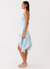 Starla Midi Dress - Pale Blue