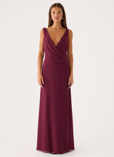 Sunset Edit Maxi Dress - Berry Kiss