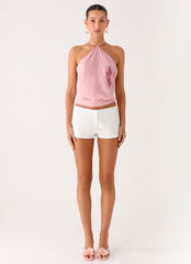 Sweet Skies Halter Top - Pink