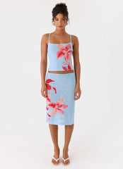 Tamia Cami Top - Blue Petal