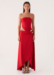 Tarna Maxi Dress - Cherry