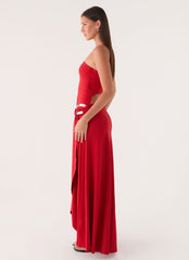 Tarna Maxi Dress - Cherry