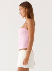 Tayana Corset Top - Pink