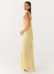 Under The Pagoda Maxi Dress - Yellow