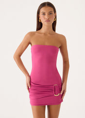 Ungodly Hour Mini Dress - Berry