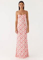 Vamonos Maxi Dress - Porcelain Rose