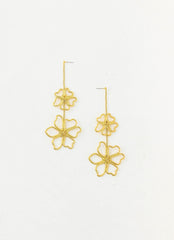 Wildflower Earrings - Gold