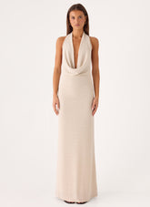 Worst Behaviour Knit Maxi Dress - Ivory