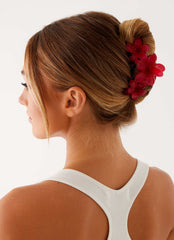 Goji Hair Clip - Raspberry