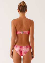 Delta Bandeau Bikini Top - Flamingo Fling