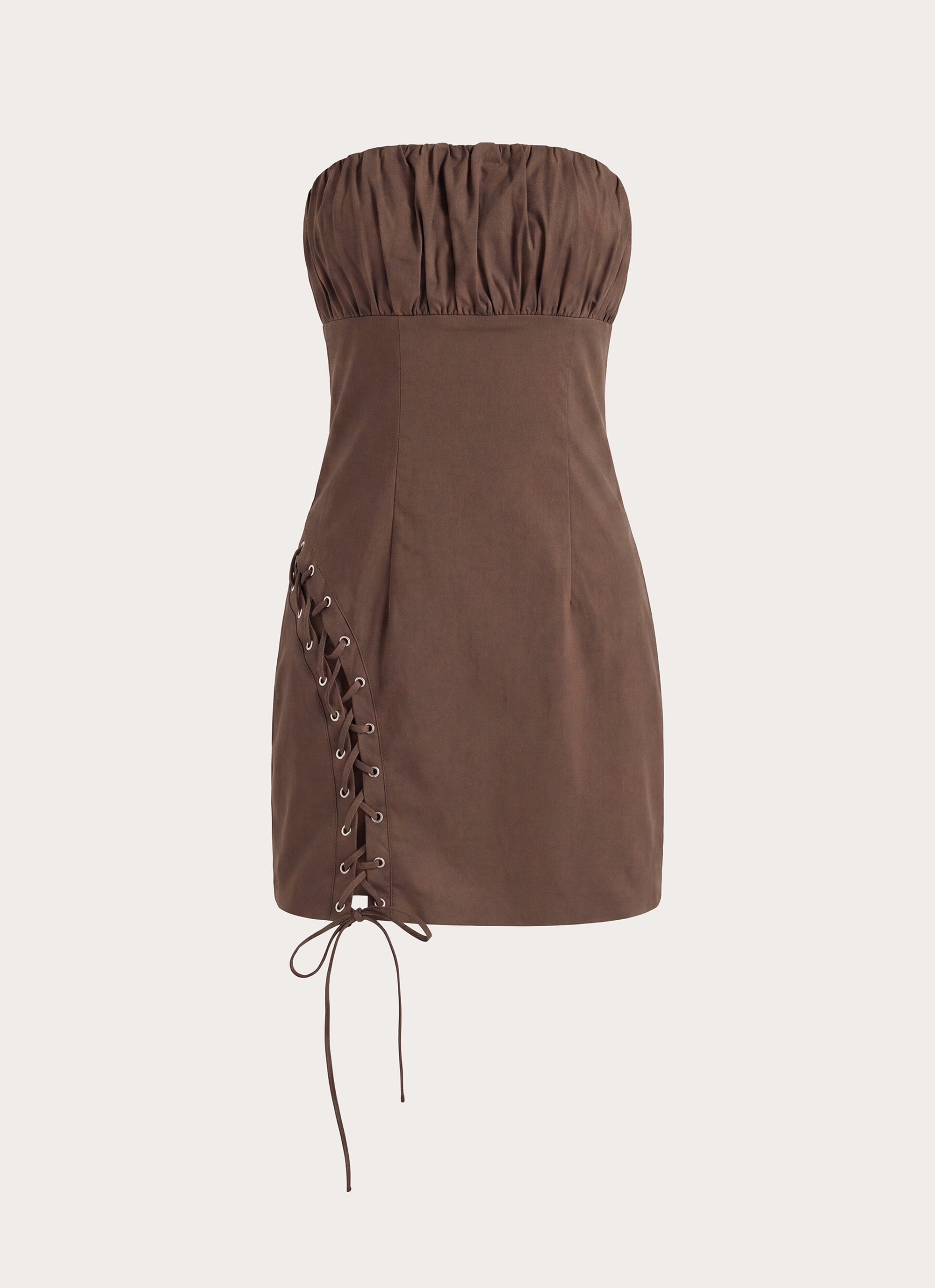 Akirra Mini Dress - Ash Brown
