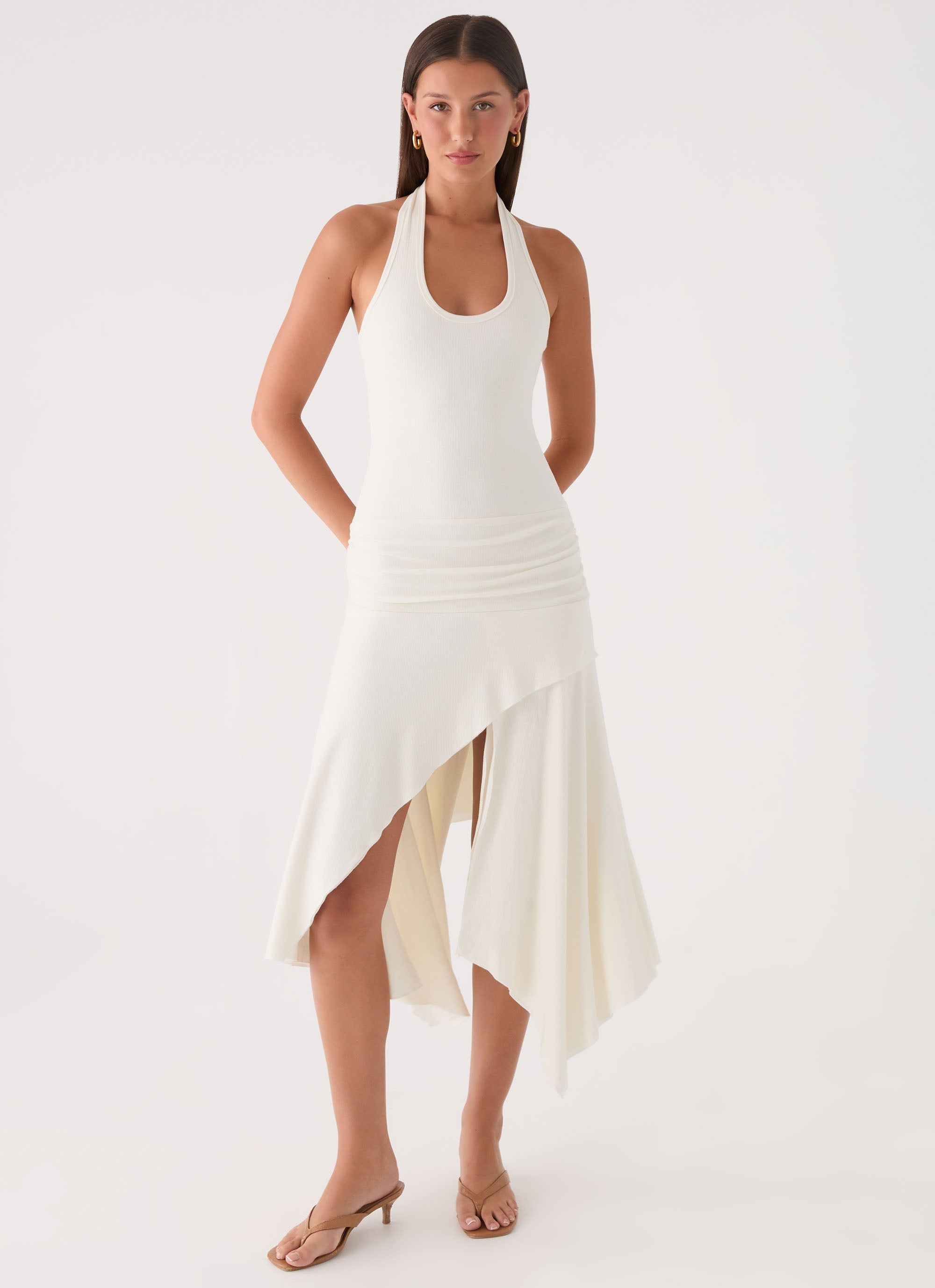 Alise Midi Dress - White