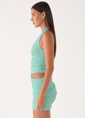 Almost Love Mini Dress - Aqua