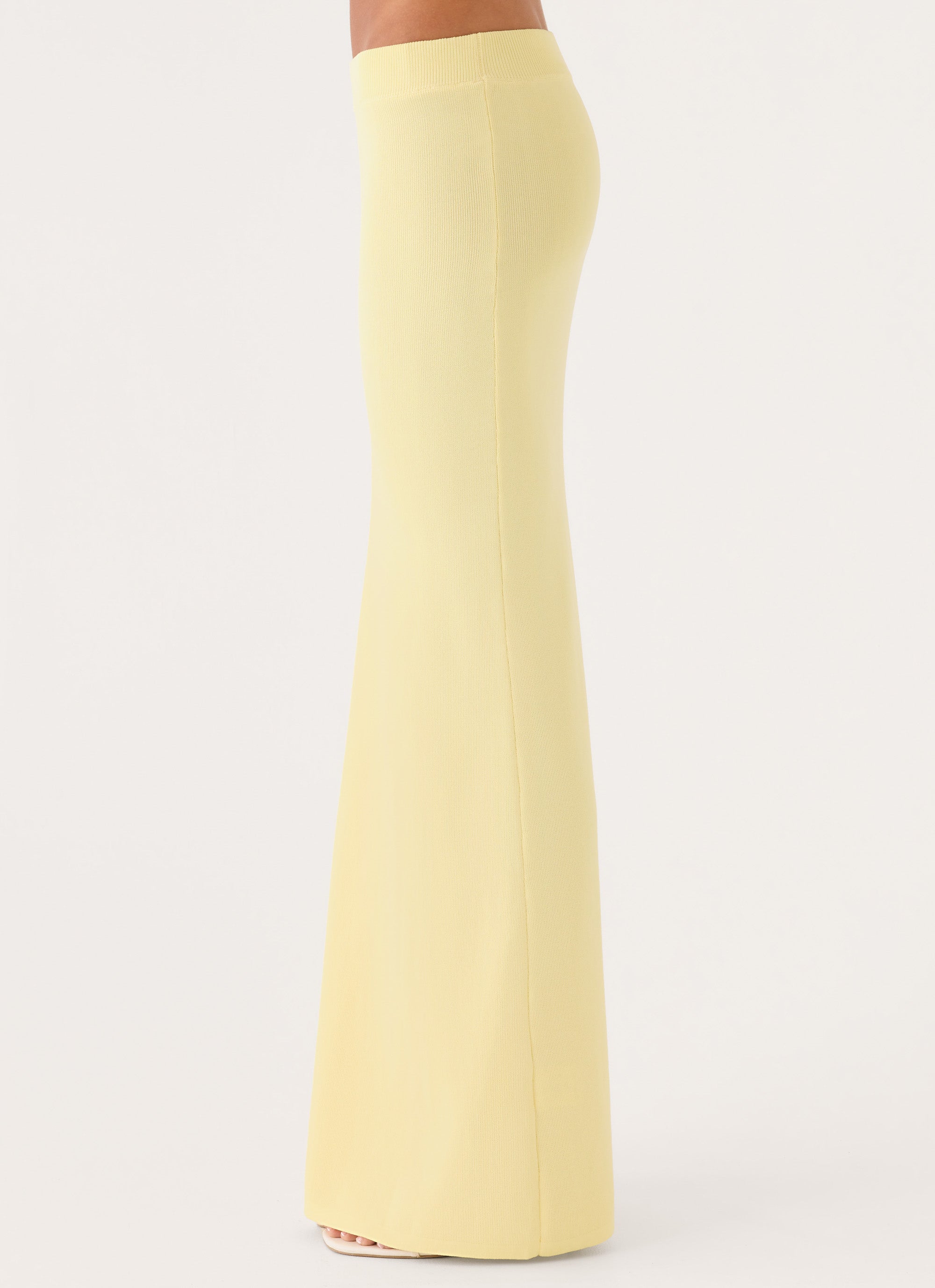 Amarah Knit Maxi Skirt - Yellow