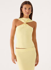 Amarah Knit Top - Yellow