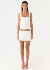 Amarente Mini Skort - White