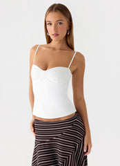 Ame Underwire Top - White