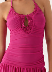 Aminata Mini Dress - Fuchsia