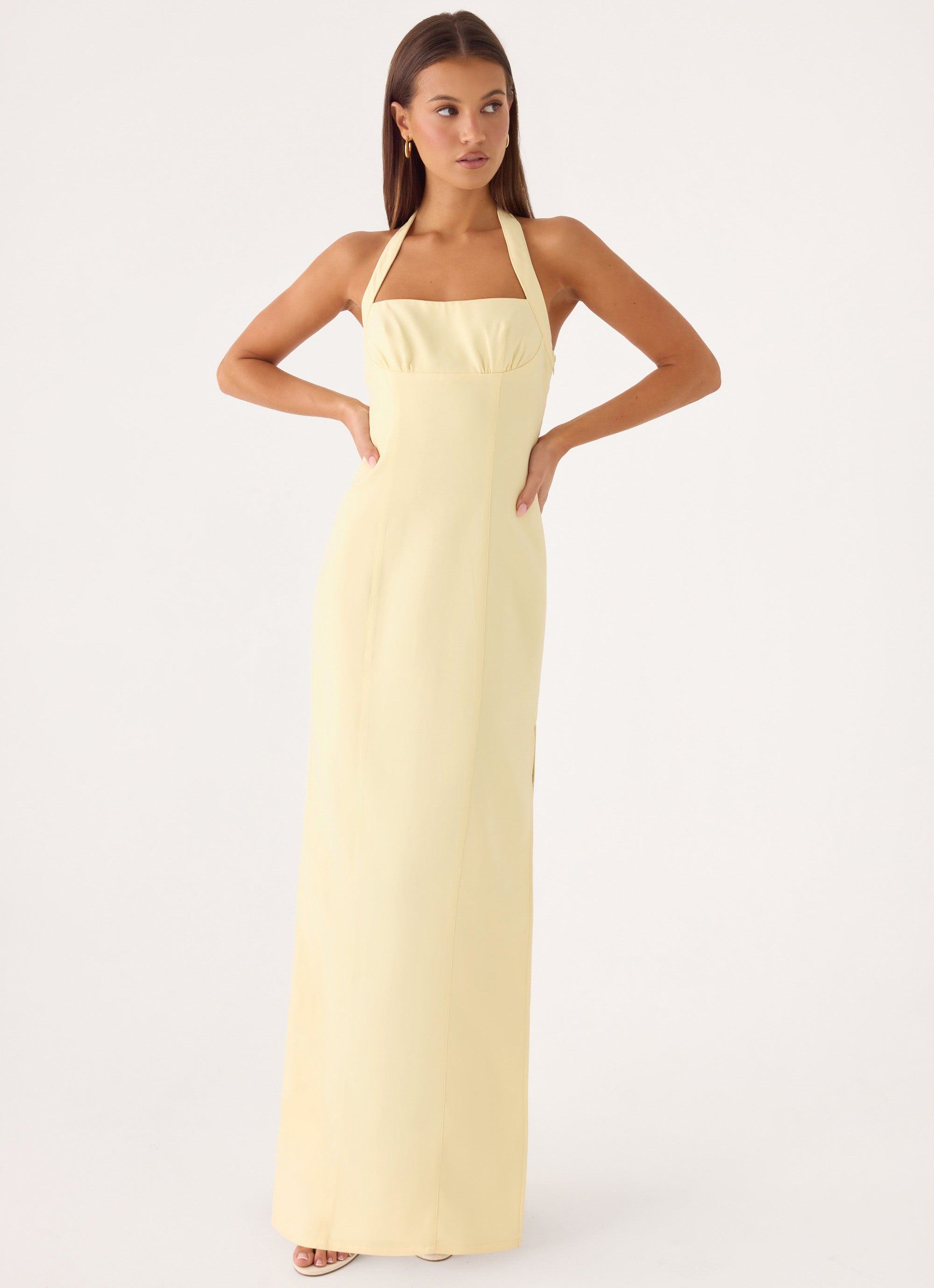Analeah Maxi Dress - Baby Yellow