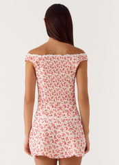 Anja Mini Skirt - Porcelain Rose