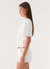 Anora Tee - White