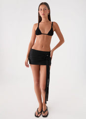 Arinah Swim Mini Skirt - Black