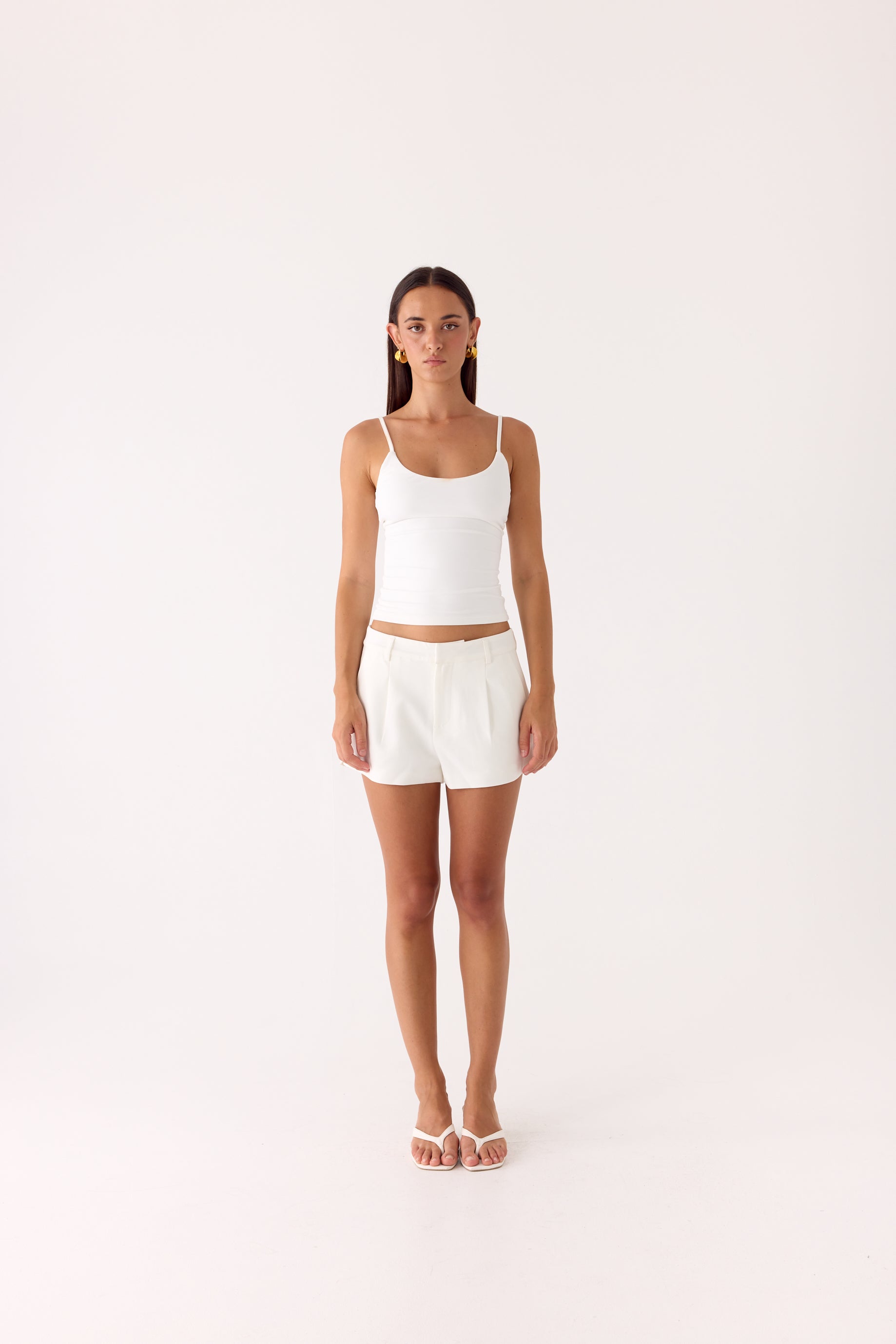 Asher Suiting Shorts - White