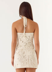 Astor Low Rise Mini Skirt - Ivory